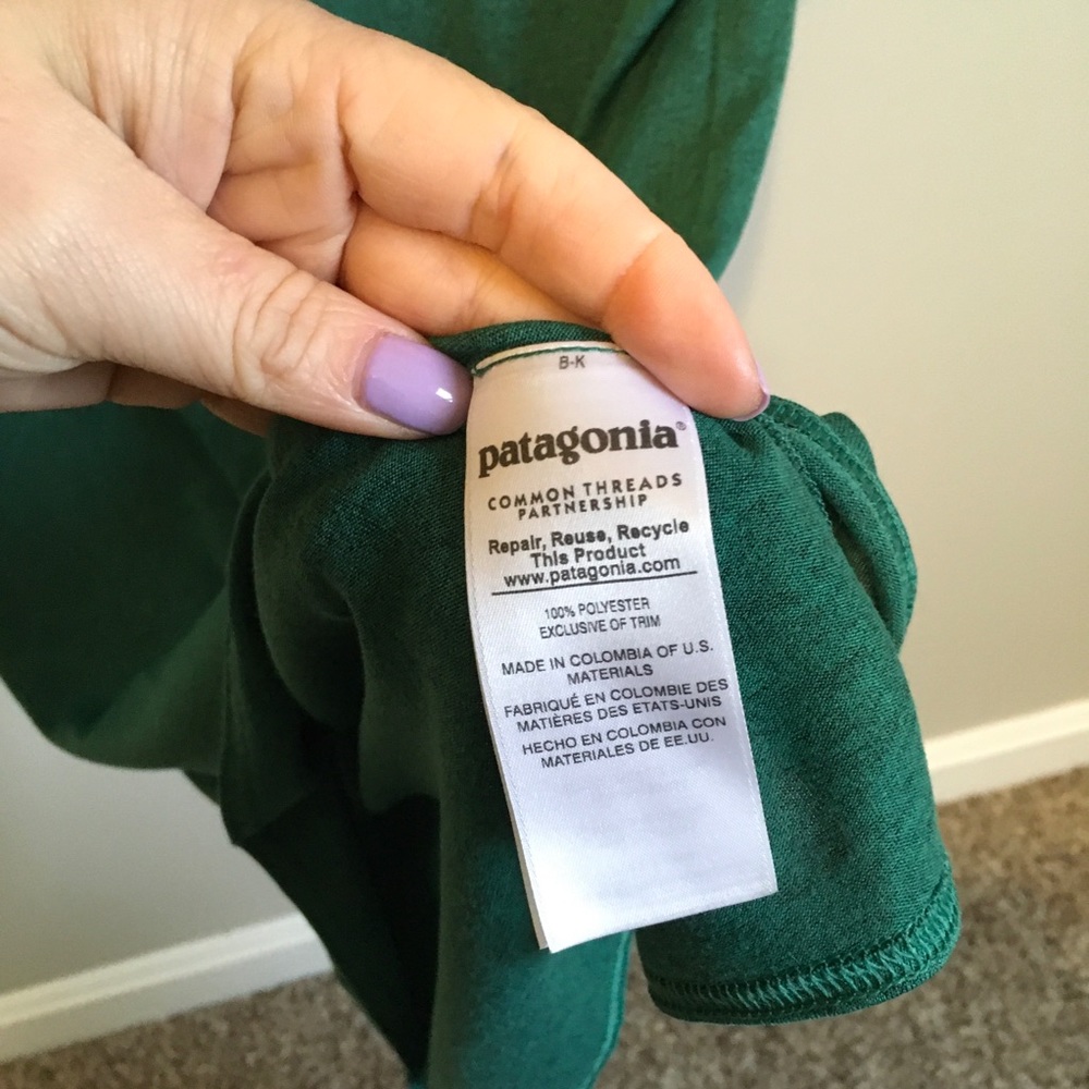 ❌SOLD❌Patagonia green short sleeve T-shirt size - Picture 4 of 5